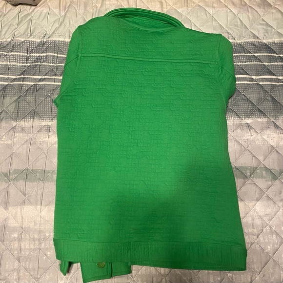 Vibrant Green Isaac Mizrahi Live Jacket - Picture 3 of 3